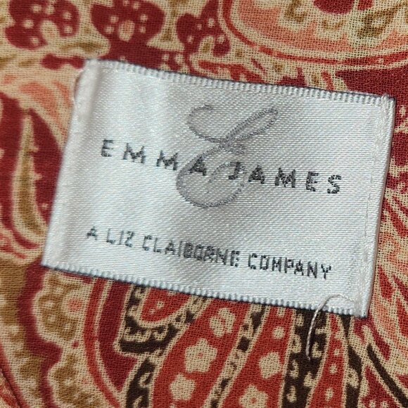 Emma James by Liz Claiborne button-front blouse in size 10 NWOT - Picture 11 of 11